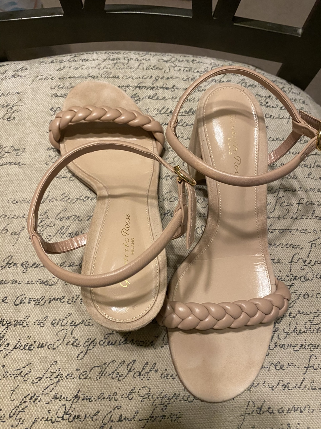 Gianvito Rossi Braided Sandals Size 38