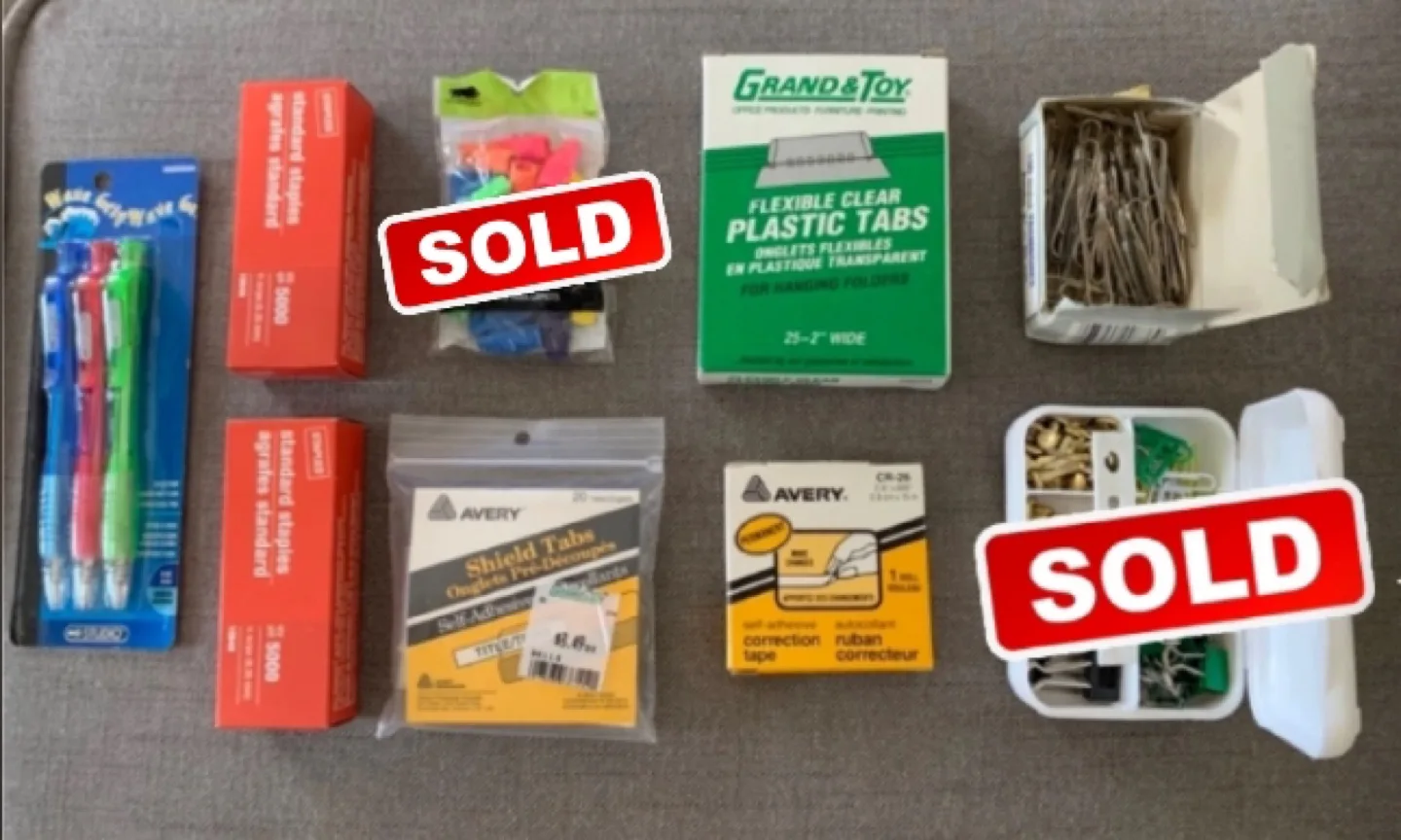 Miscellaneous Stationery Supplies - $2 each thumbnail