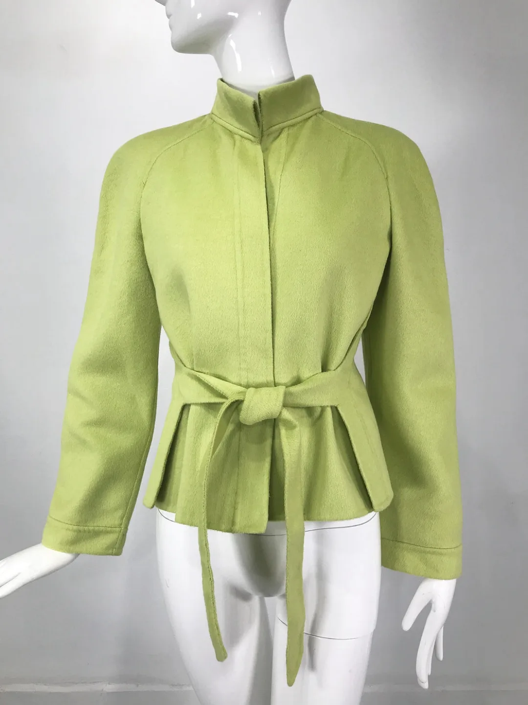 AUTH Vintage Valentino Green Cashmere Wool Jacket Made in Italy thumbnail