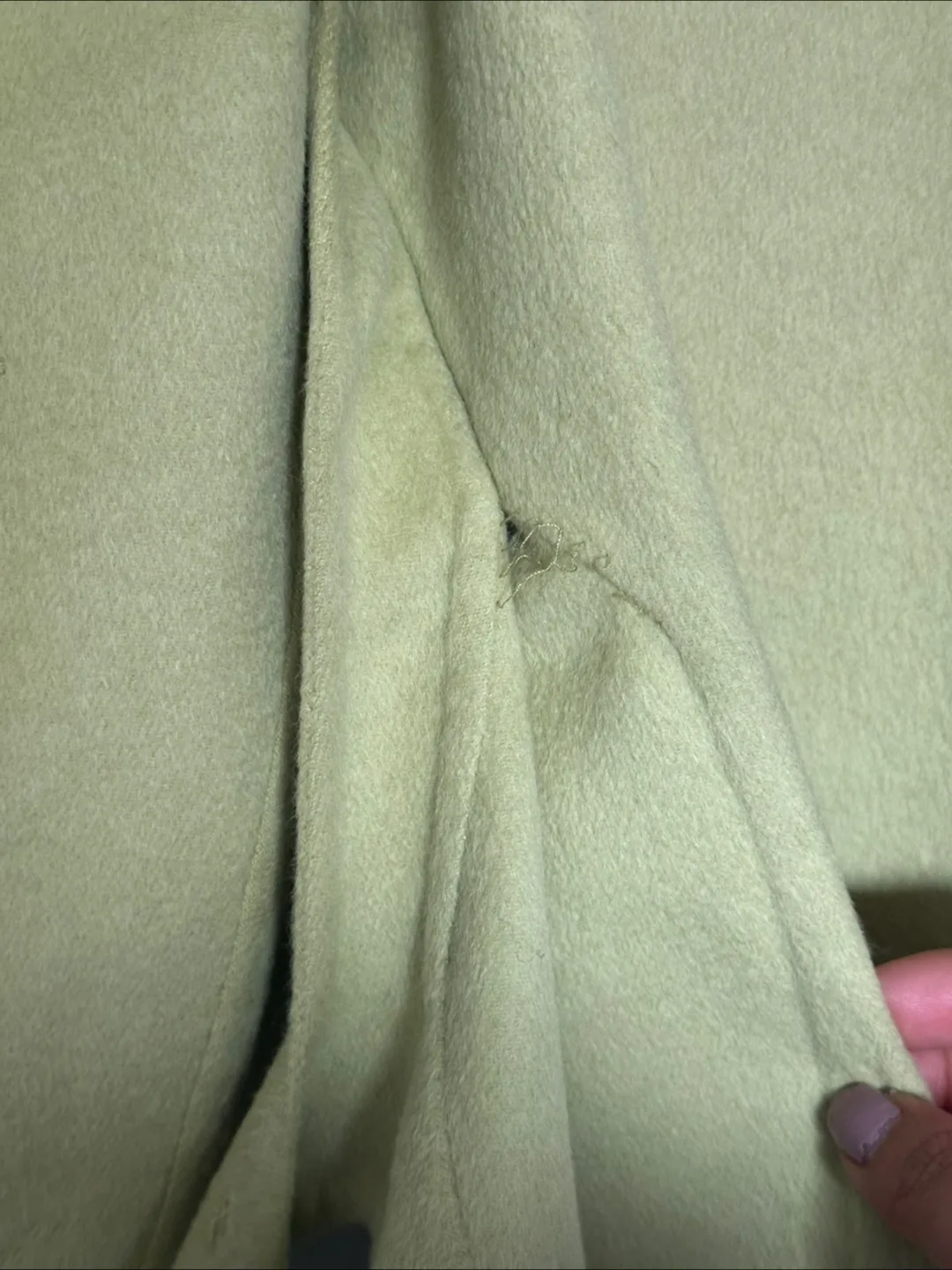 AUTH Vintage Valentino Green Cashmere Wool Jacket Made in Italy image indicator(10)