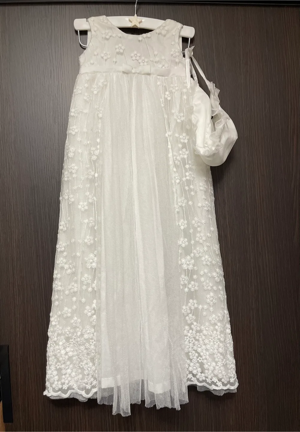Little Blessings Christening Gown & Bonnet - White thumbnail
