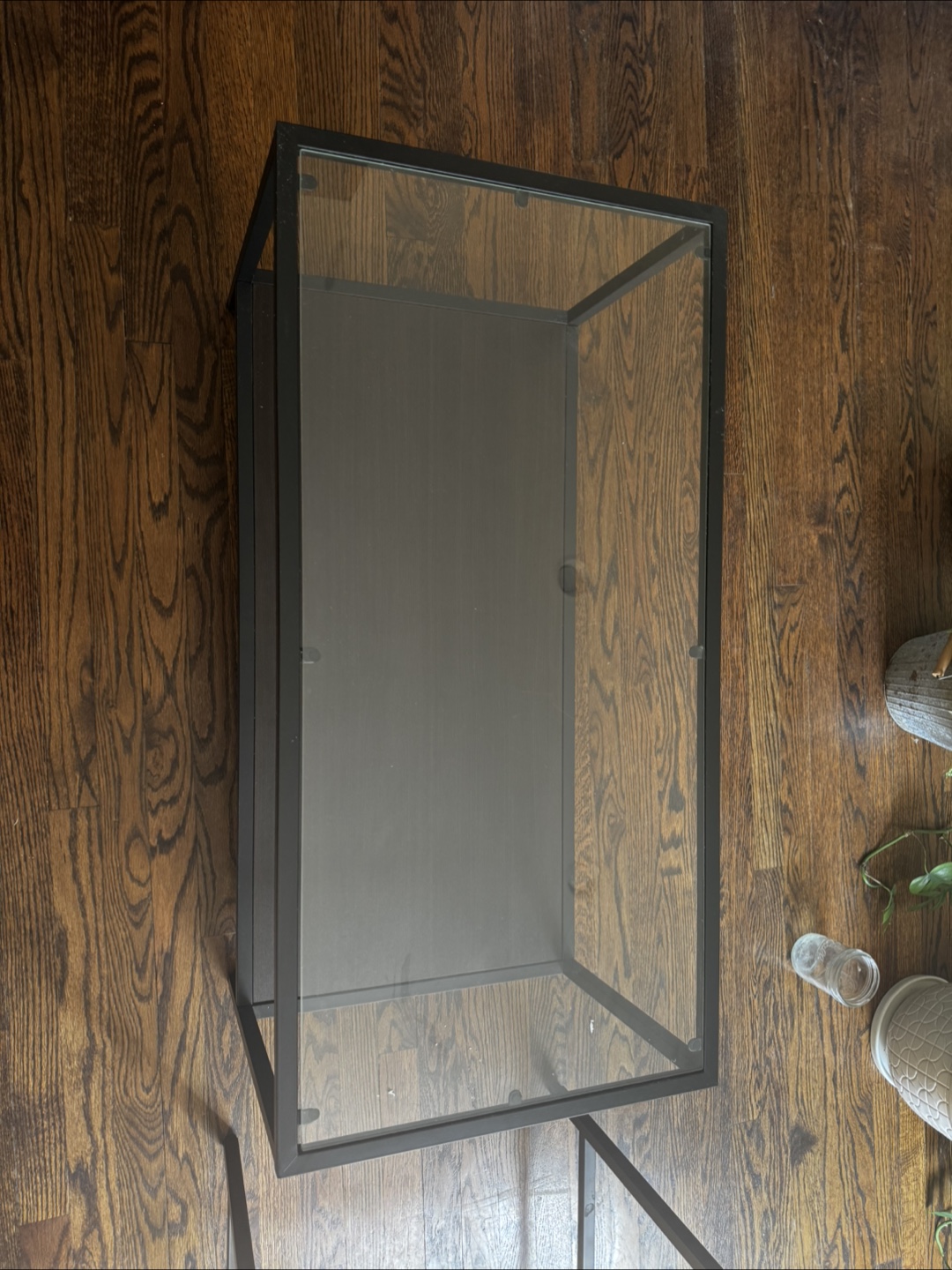 IKEA VITTSJÖ Nesting Tables, Black-Brown/Glass - photo 3