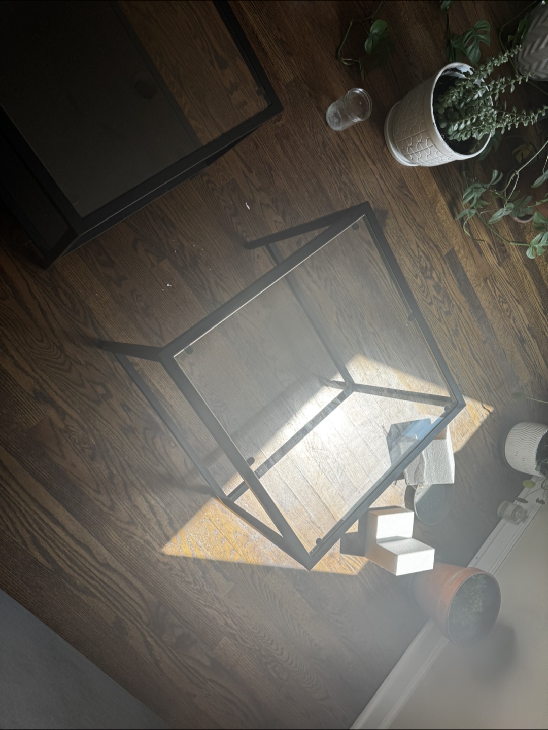 IKEA VITTSJÖ Nesting Tables, Black-Brown/Glass - photo 4