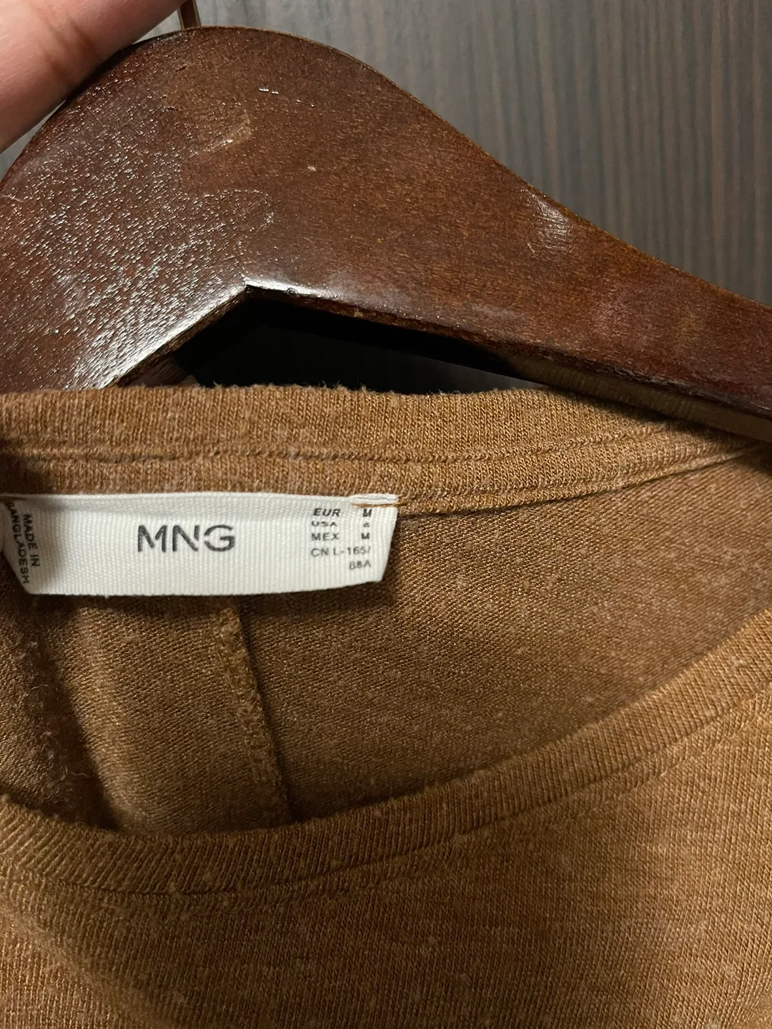 Mango Brown Long Sleeve Dress - Size M image indicator(2)