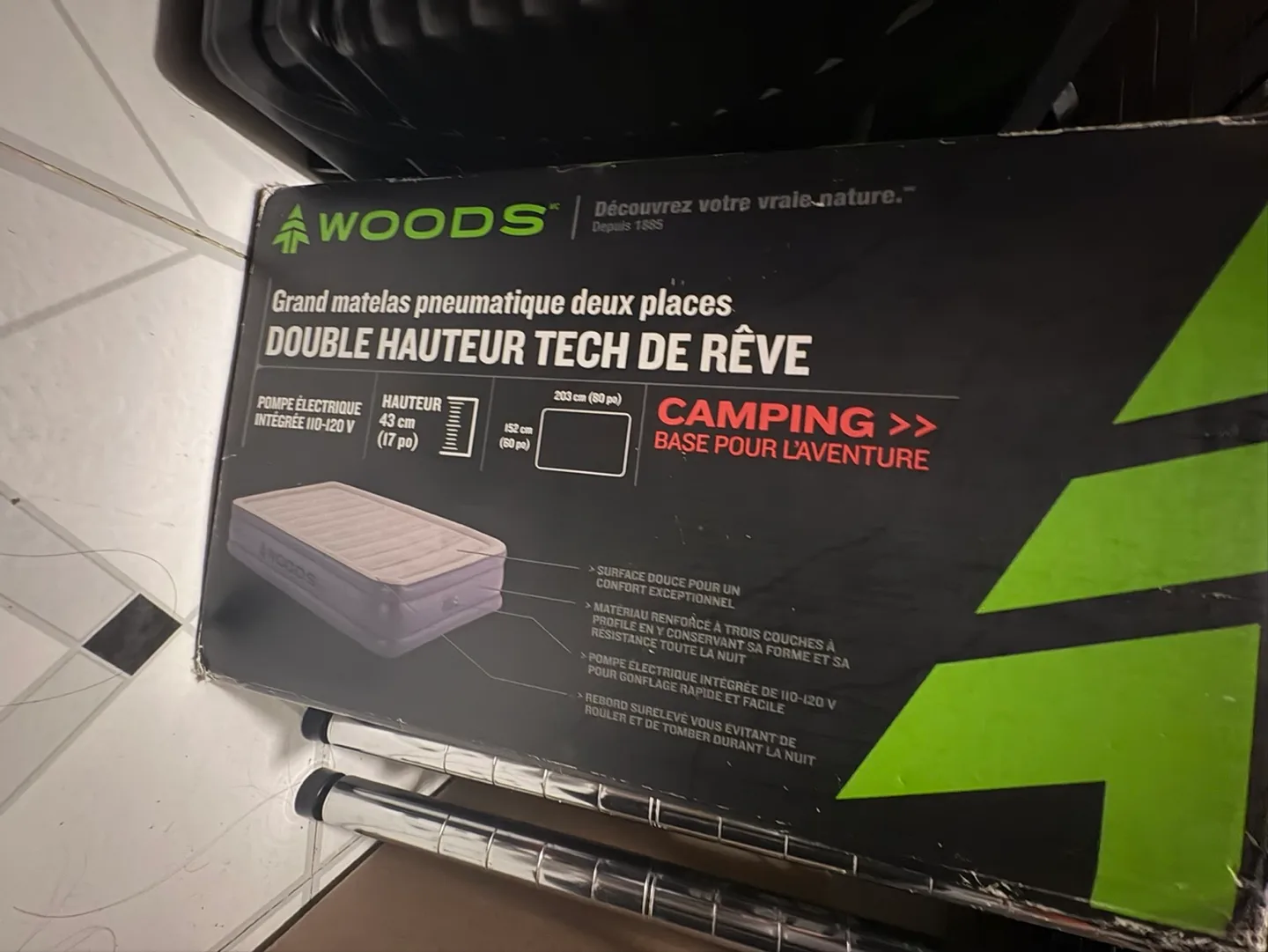 Woods Dreamtech Double-High Queen Airbed image indicator(3)