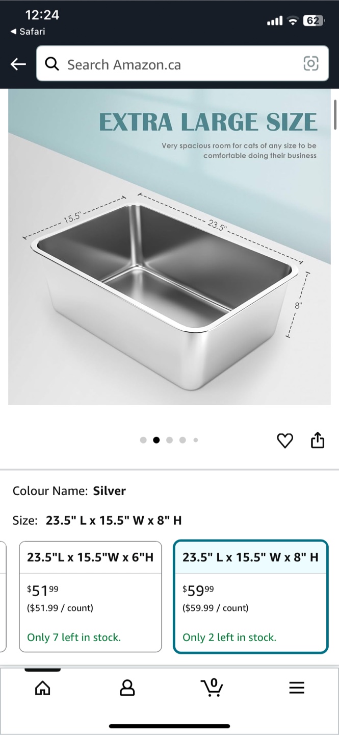 IKITCHEN Stainless Steel Litter Box - Extra Large - photo 3