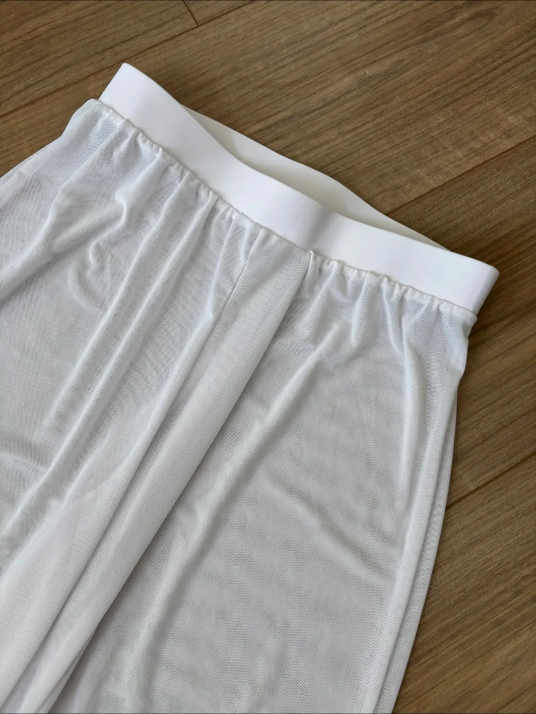 🧡 Beach Cover Up White Mesh Pants image indicator(2)