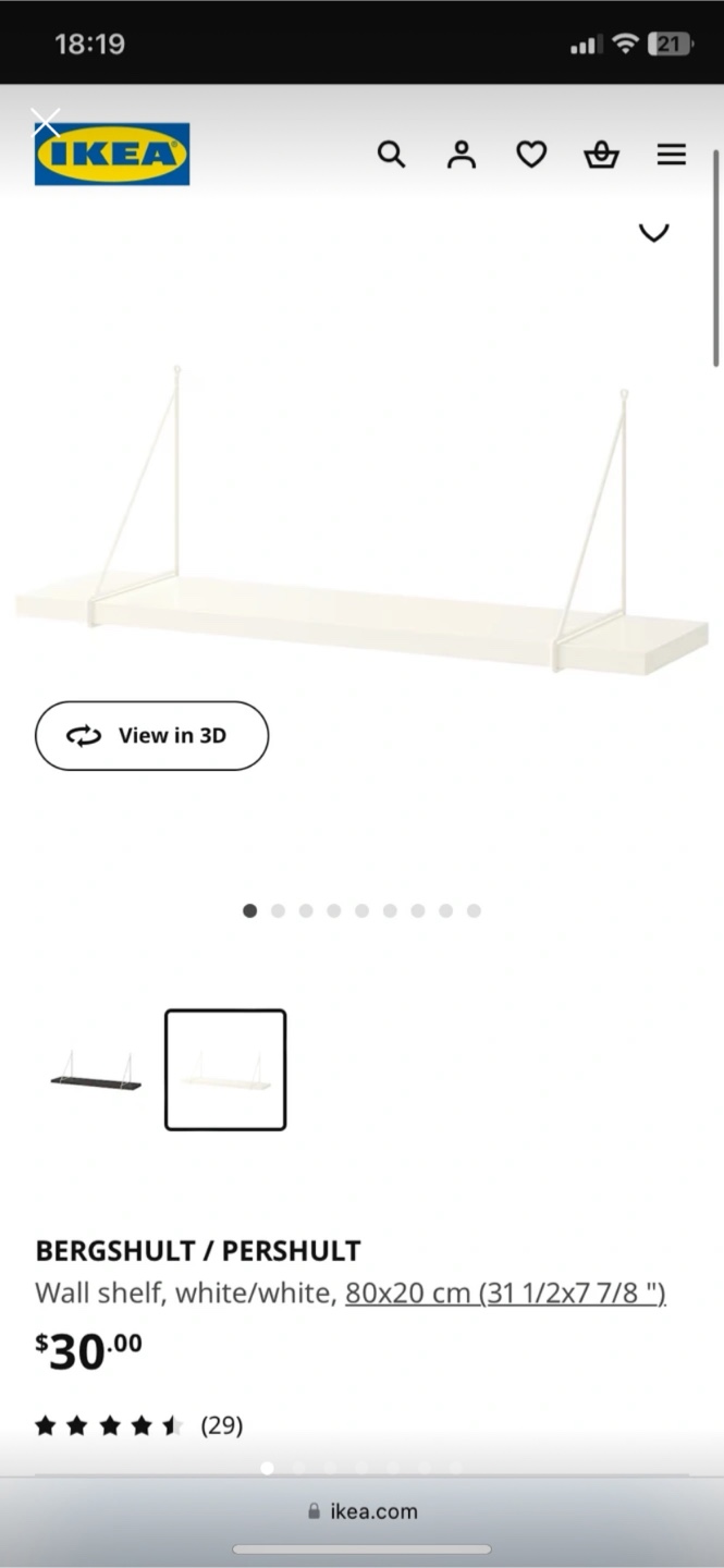 IKEA Bergshult / Pershult Wall Shelf - photo 2