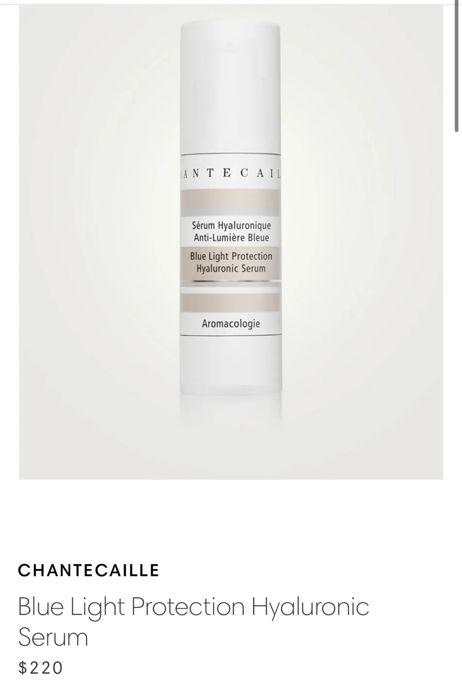 Chantecaille Blue Light Protection Hyaluronic Serum image indicator(3)