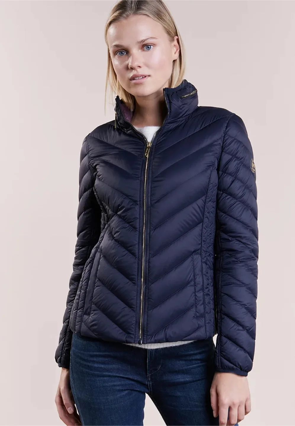 Michael Kors Women’s Packable Down Navy Puffer Jacket thumbnail