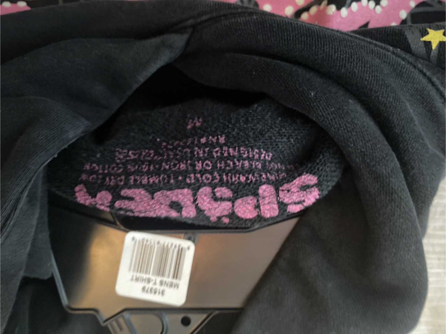 Sp5der Black Hoodie, Size M - photo 2