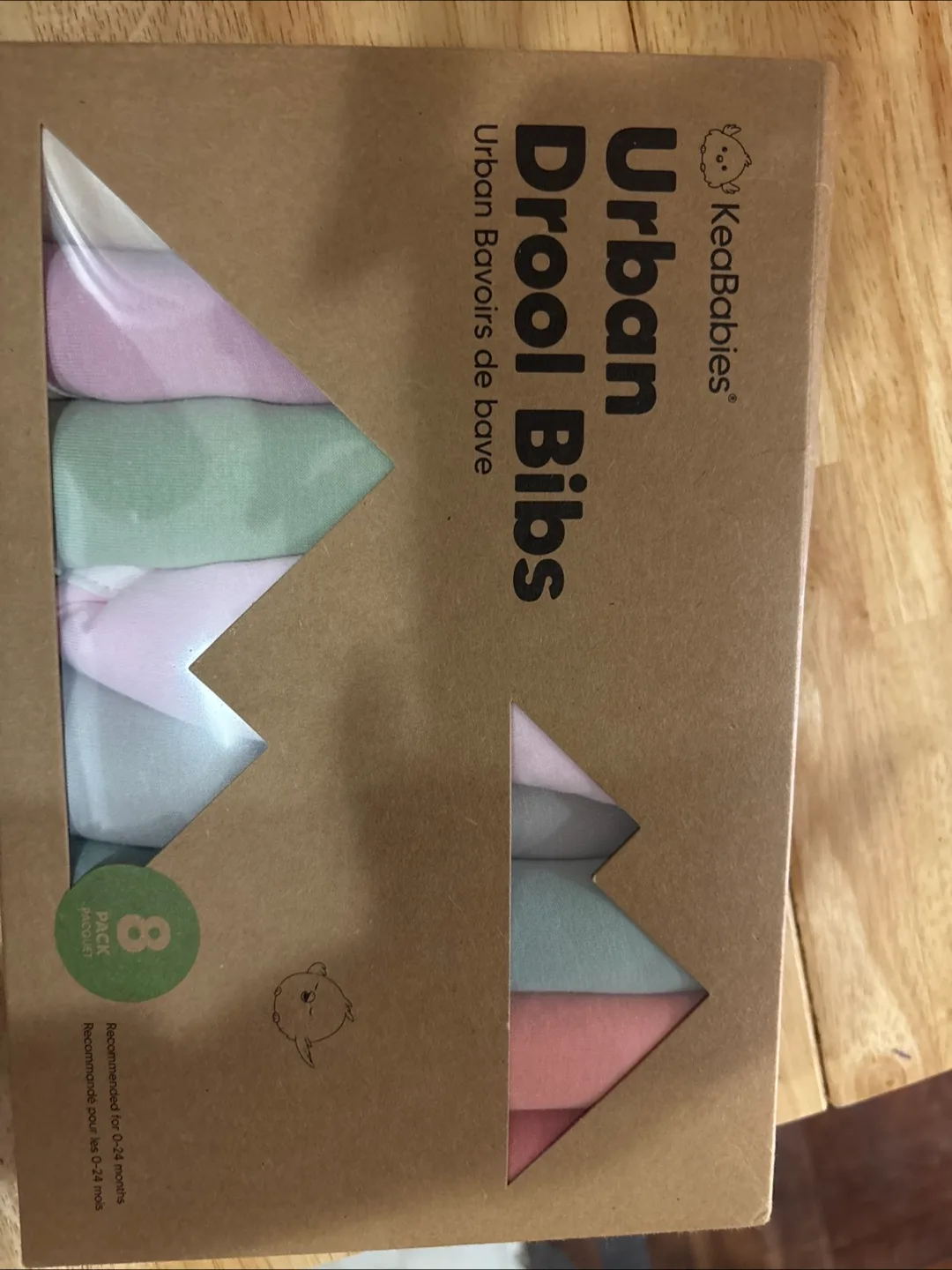 KeaBabies Urban Drool Bibs (8 Pack) - New thumbnail