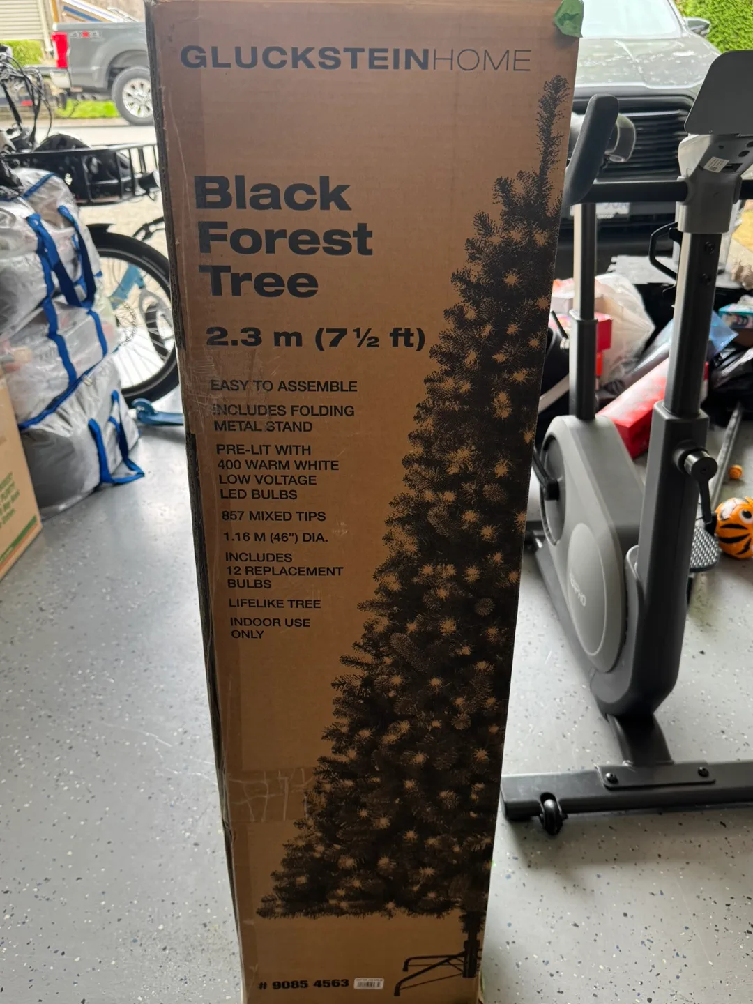 GlucksteinHome Black Forest Tree 7 1/2 ft