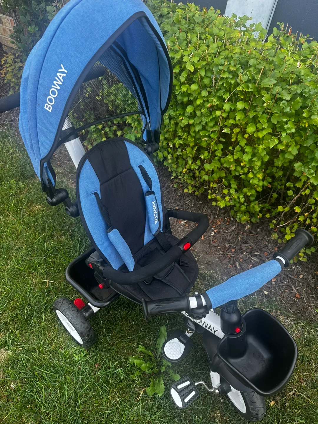 BOOWAY Blue Toddler Tricycle thumbnail