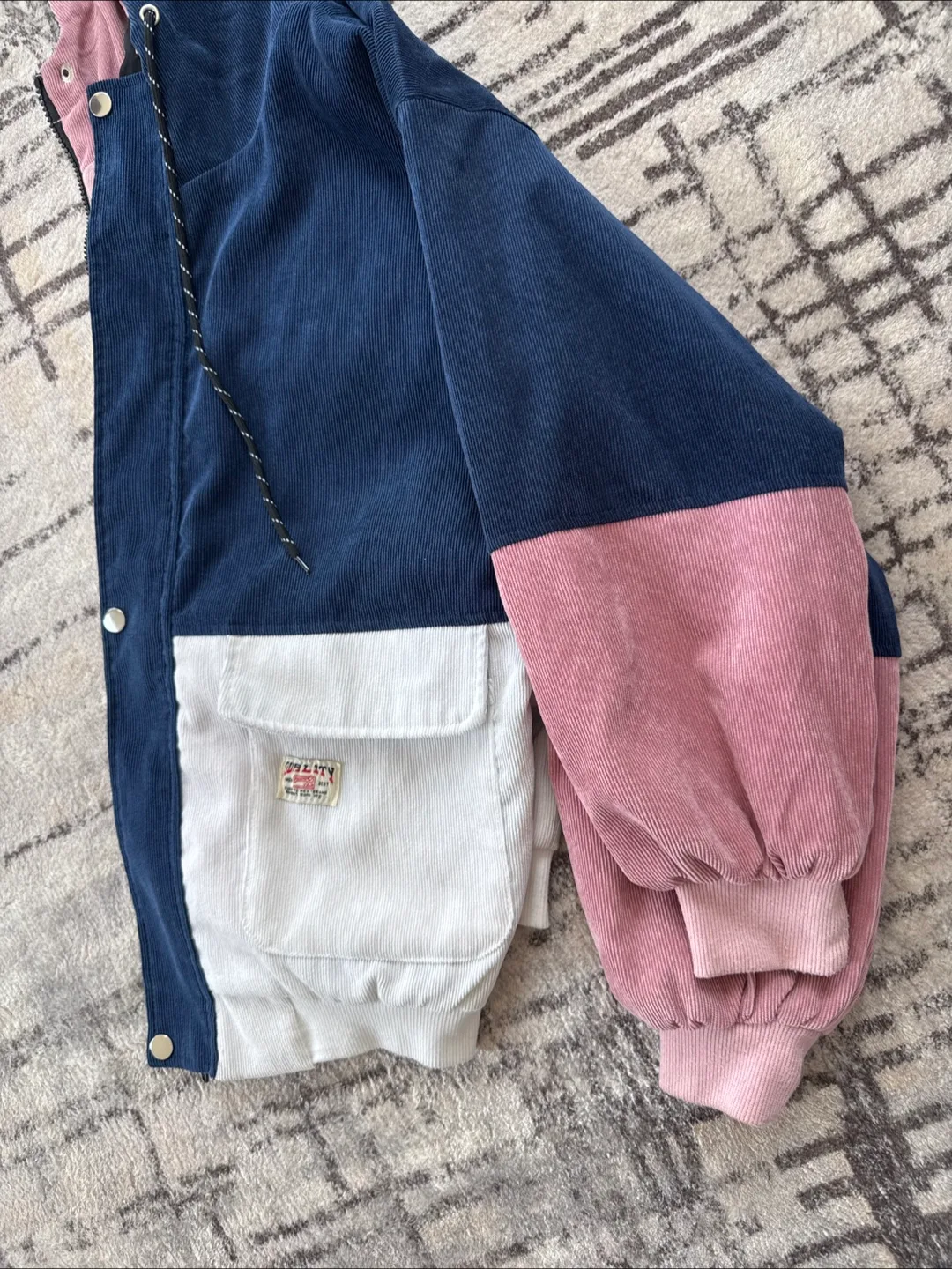 Colour Block Corduroy Jacket image indicator(2)