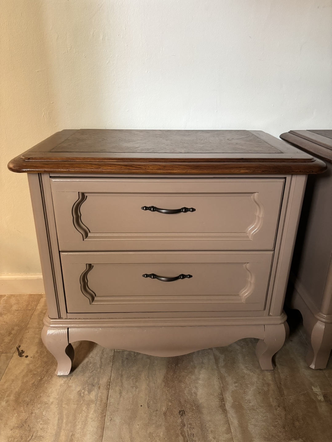 Painted Wood Side Table and Dresser - photo 3