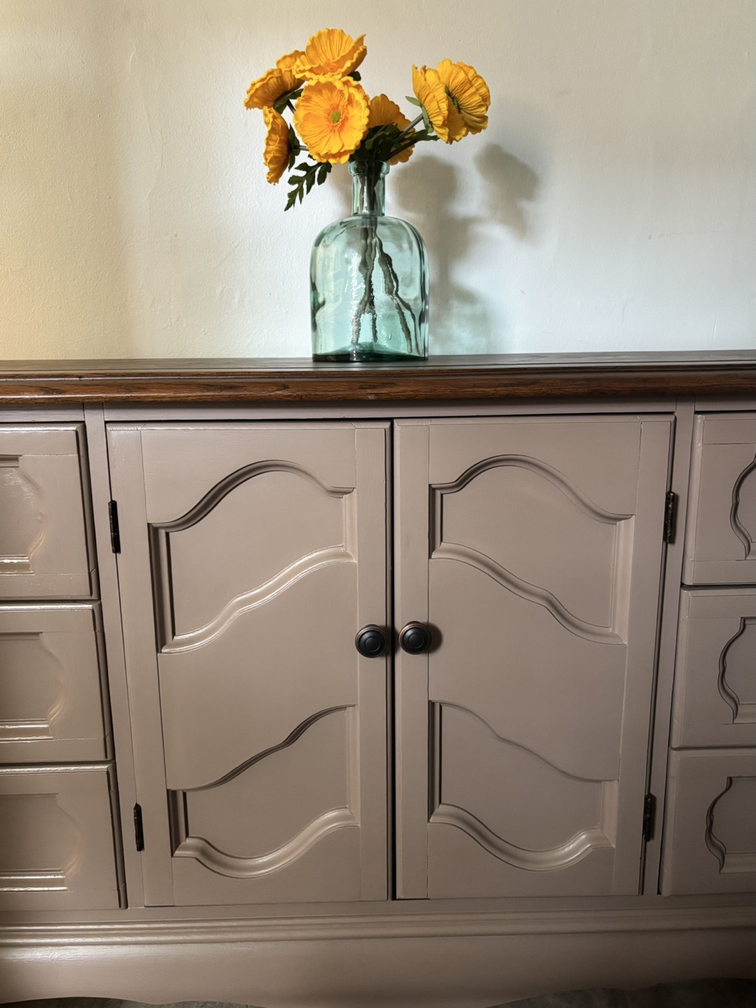 Painted Wood Side Table and Dresser