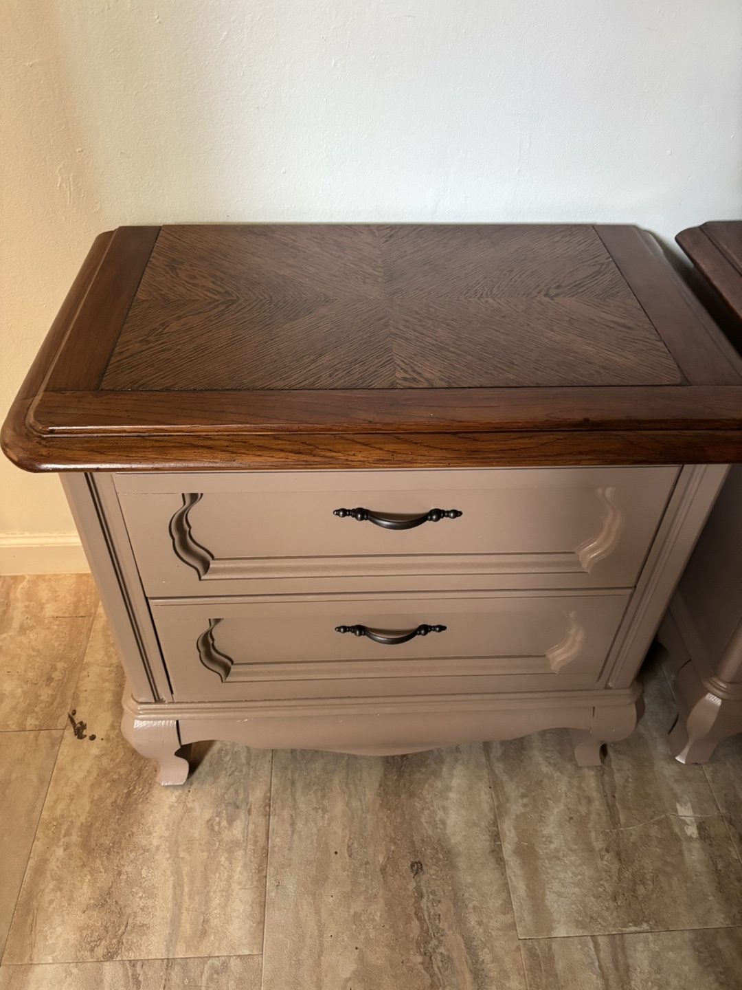 Painted Wood Side Table and Dresser - photo 4