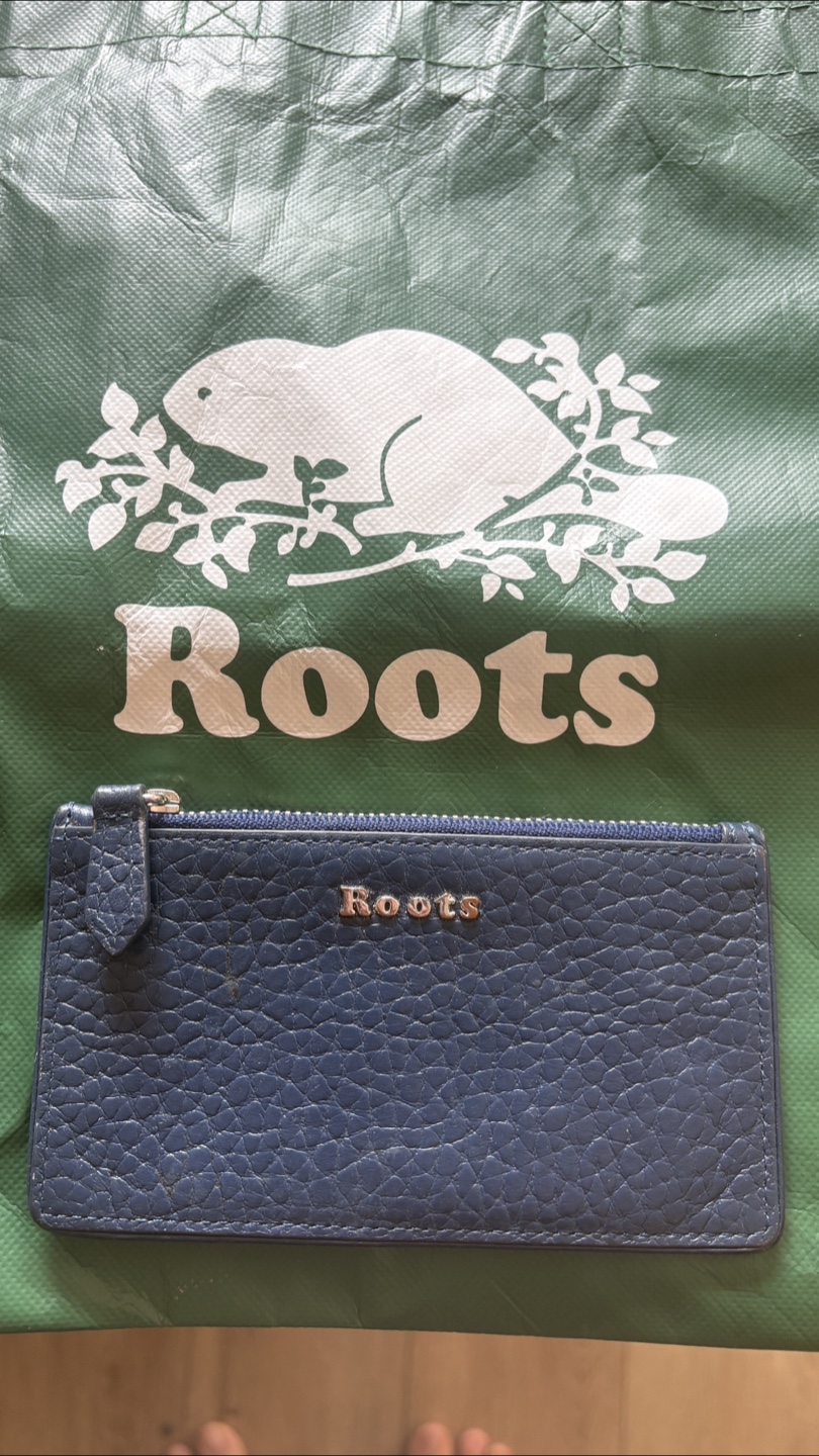 Roots Blue Leather Cardholder Wallet - photo 2