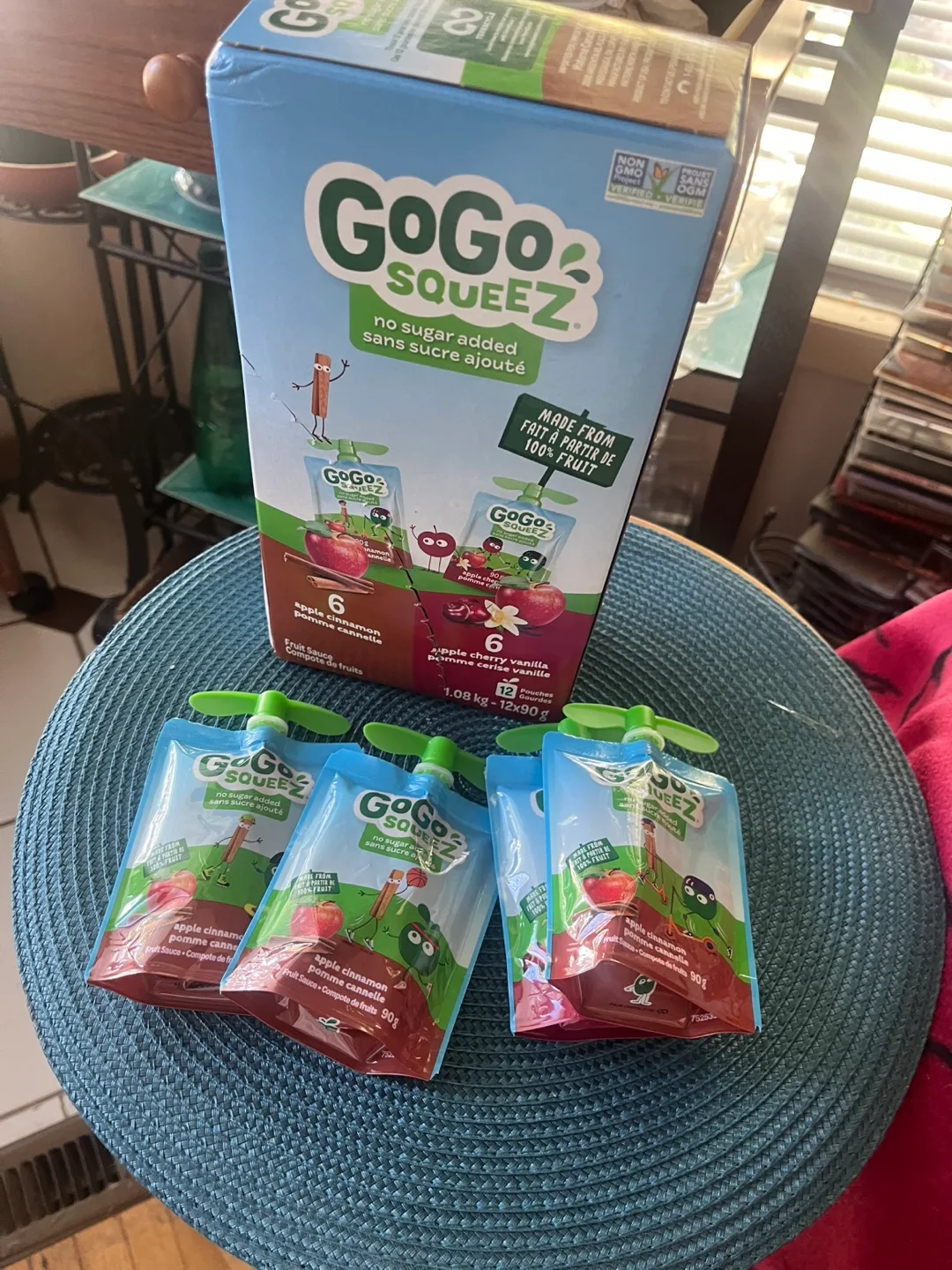 Free- GoGo Squeez Apple Cinnamon & Cherry Vanilla thumbnail