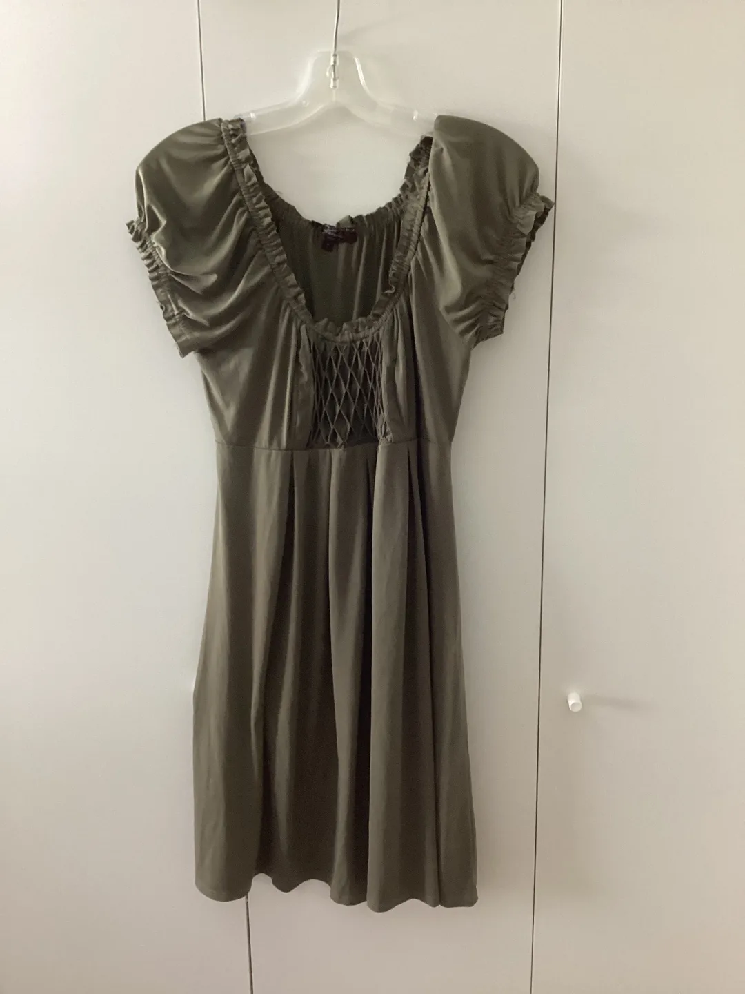 Jessica Simpson Olive Green Dress - Size 6 thumbnail
