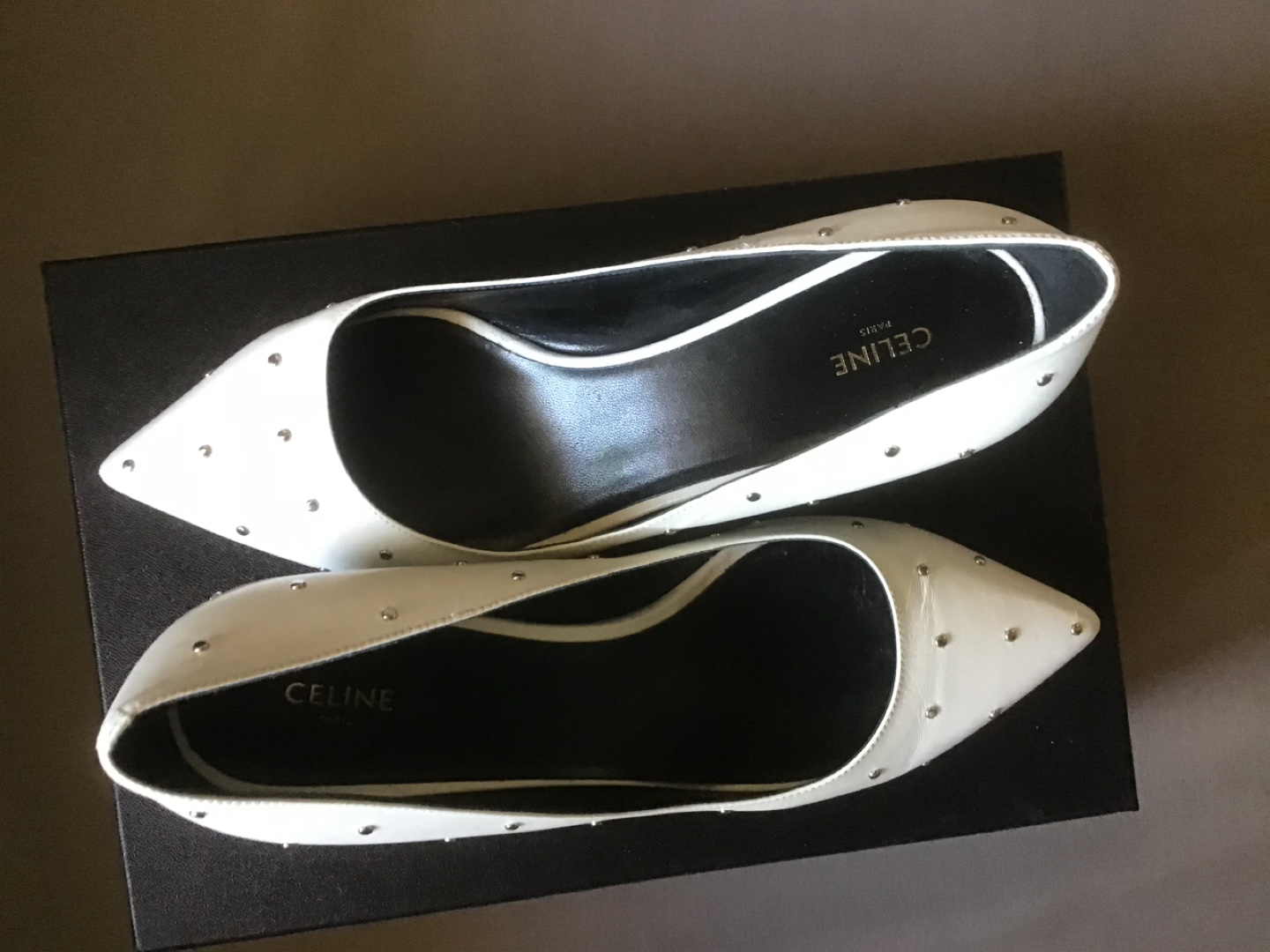 Celine White Studded Pumps - photo 2
