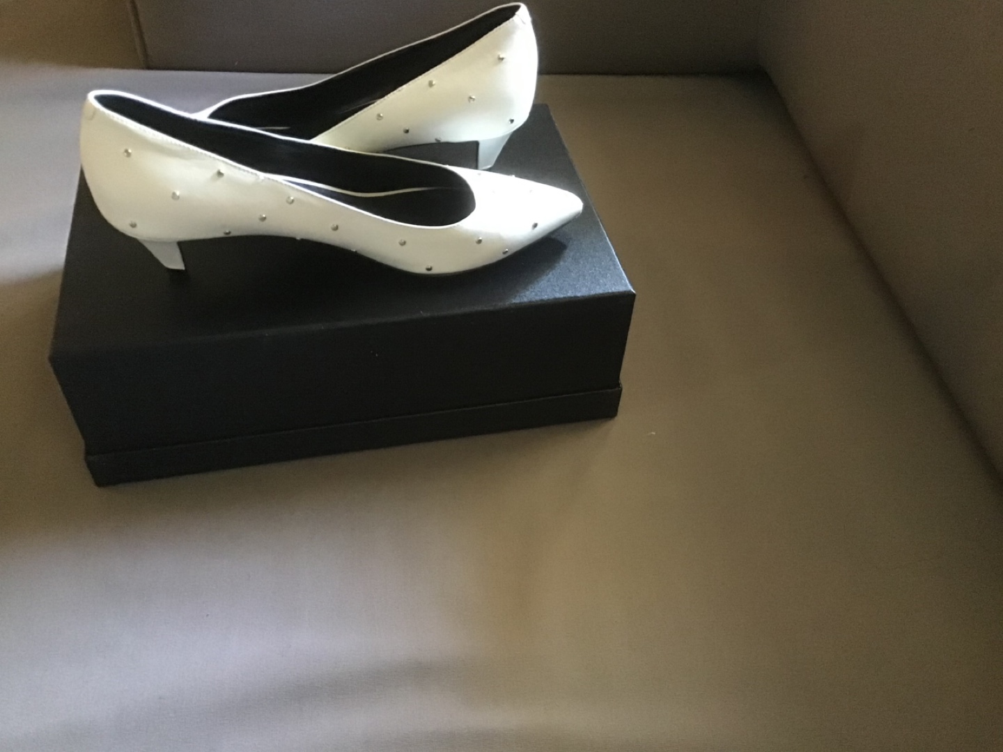 Celine White Studded Pumps - photo 4