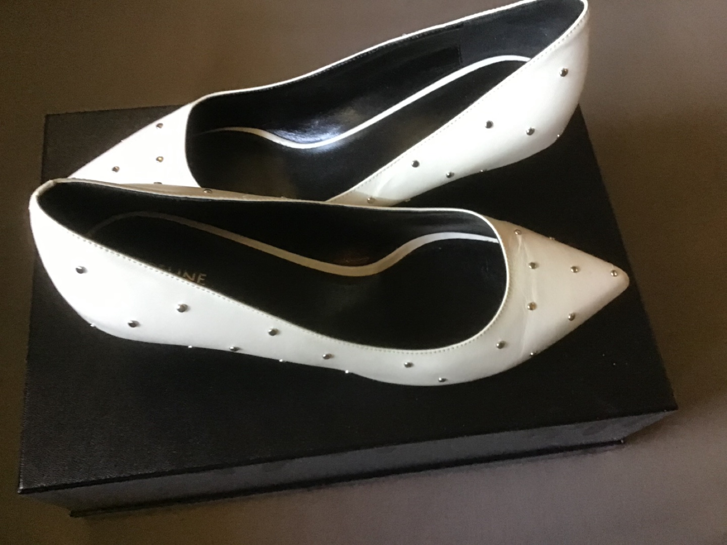 Celine White Studded Pumps - photo 5