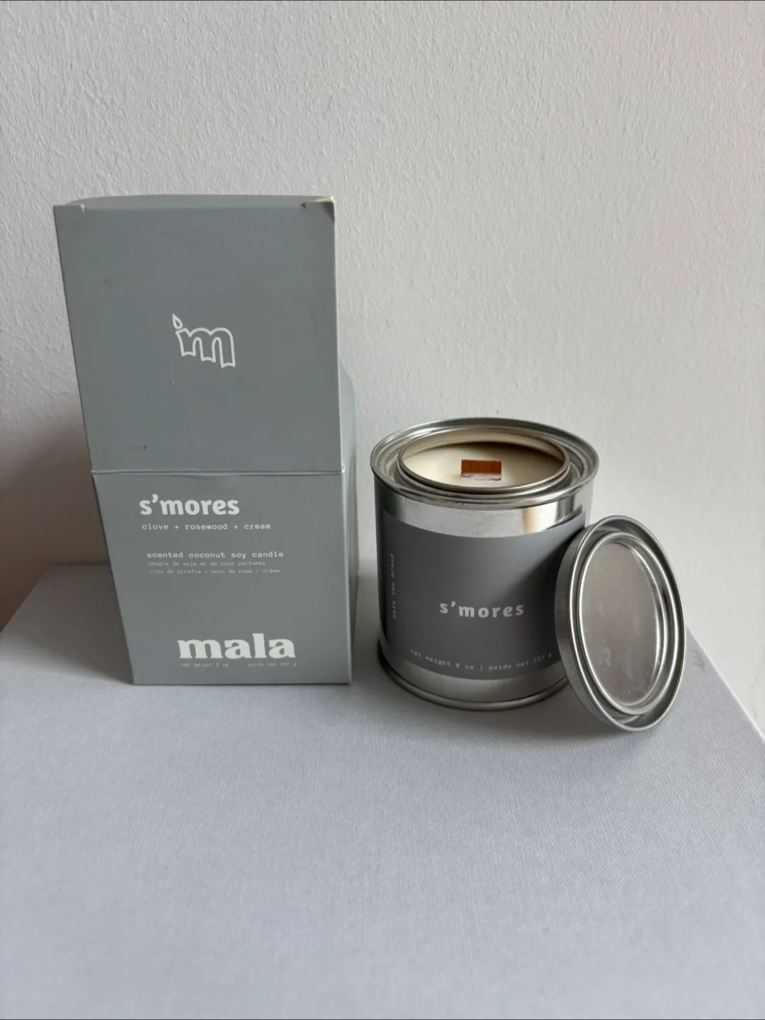 Mala s'mores scented candle - rare, discontinued thumbnail