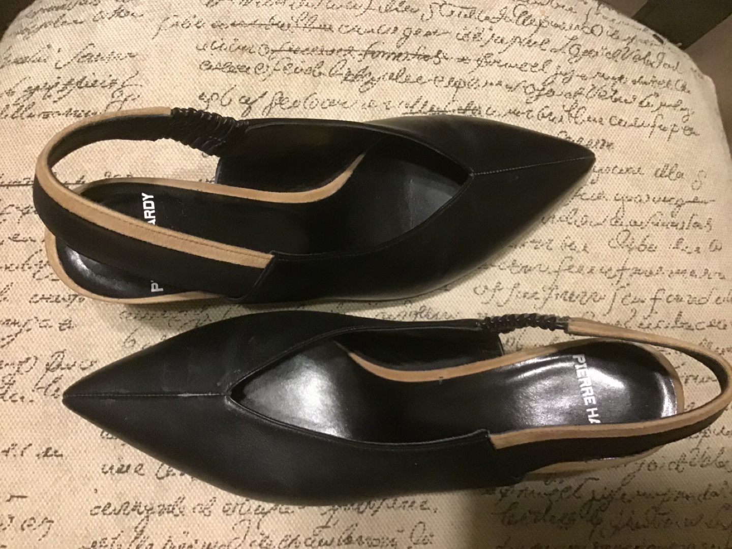 Pierre Hardy Black Slingback Heels - Size 38 - photo 4