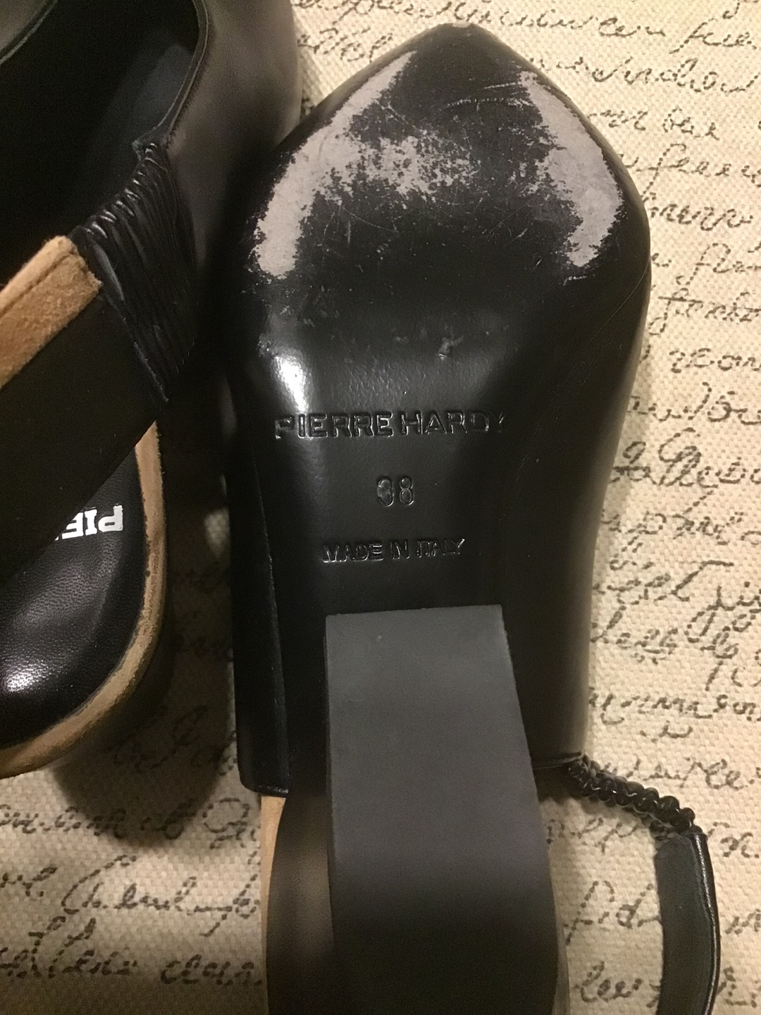 Pierre Hardy Black Slingback Heels - Size 38 - photo 3