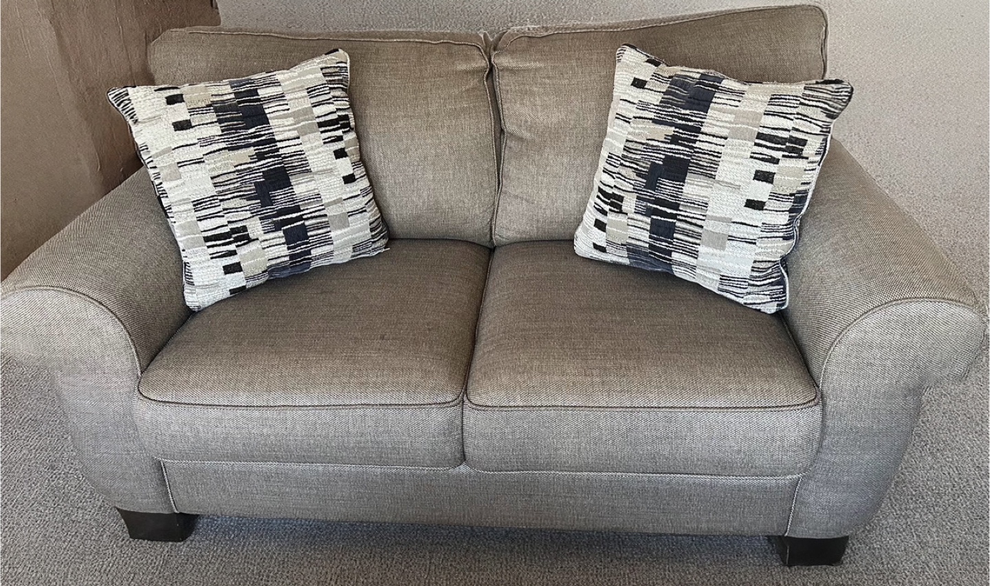 Sofa and Loveseat Set - Taupe Colour - photo 3