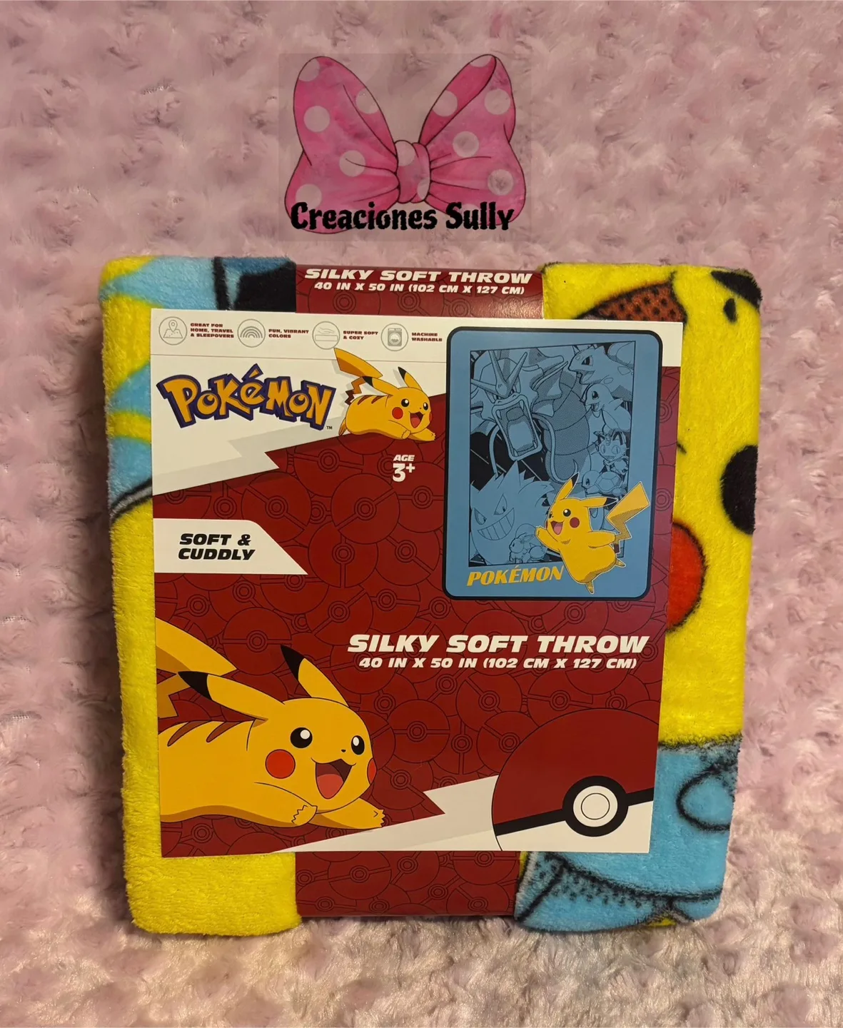 Pokemon Silky Soft Throw Blanket 40x50 thumbnail
