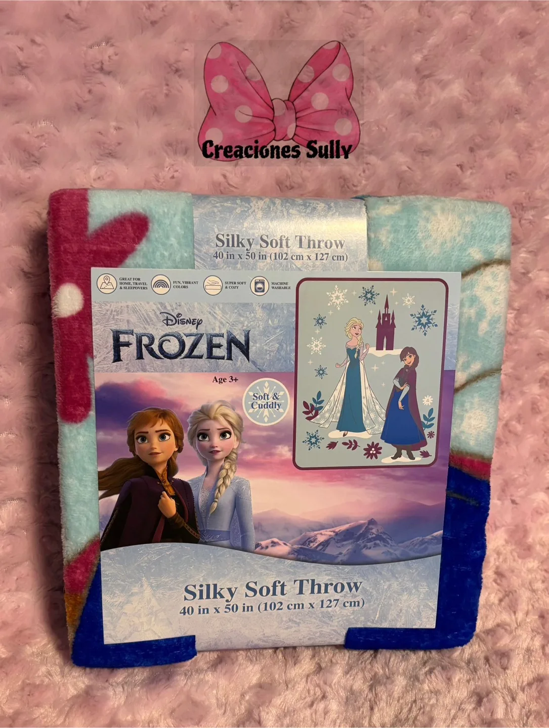Disney Frozen Silky Soft Throw Blanket - 40 x 50 in thumbnail