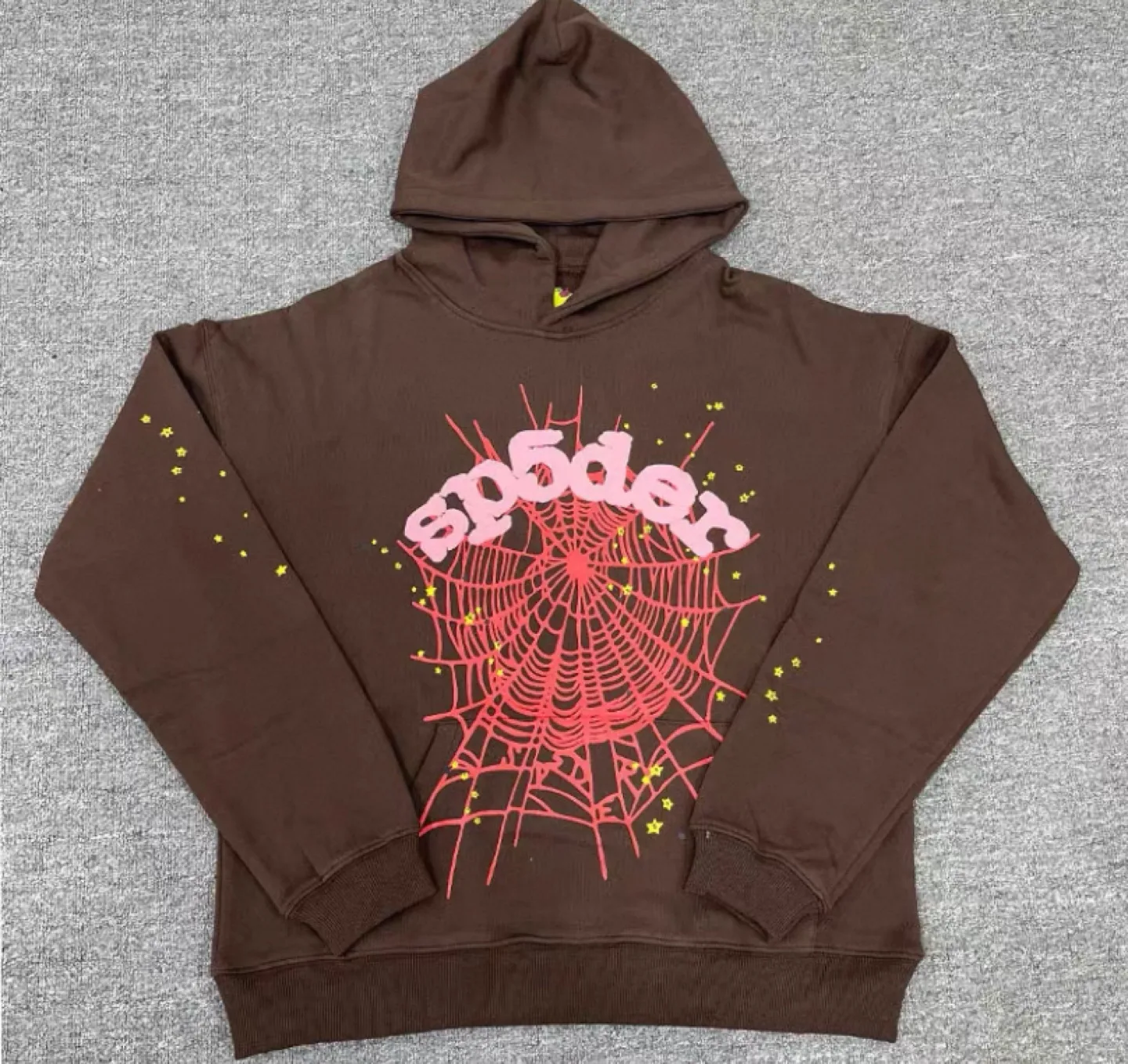 Sp5der Brown Hoodie thumbnail