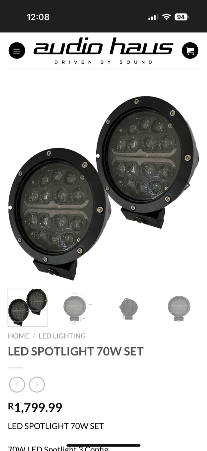 Audio Haus LED Spotlight 70W Set (New) - photo 2