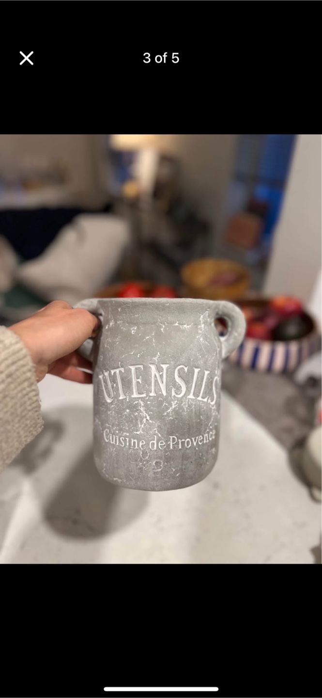 Rustic style Utensils concrete holder Cuisine de Provence - photo 3