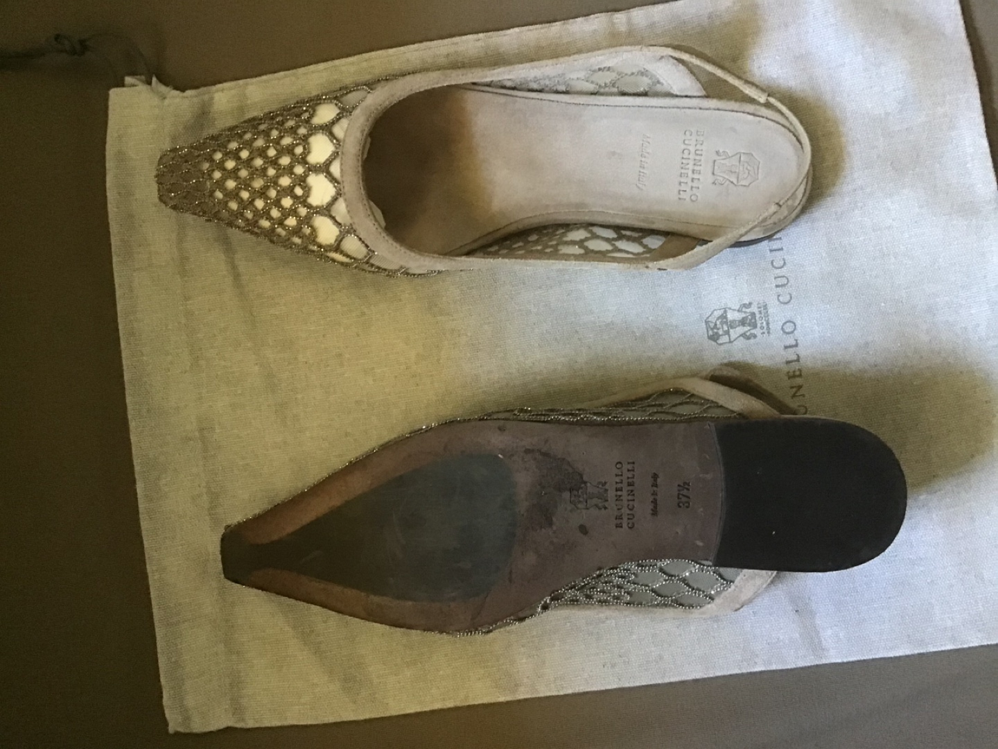 Brunello Cucinelli Slingback Heels - Size 37.5 - photo 3