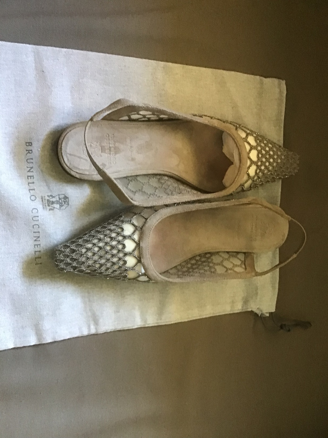 Brunello Cucinelli Slingback Heels - Size 37.5