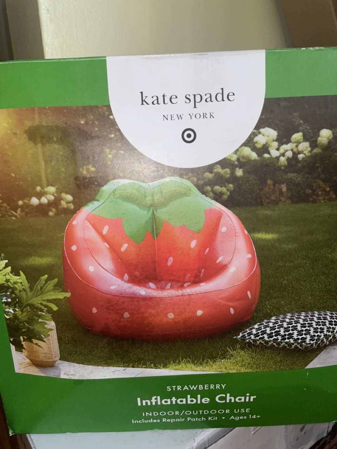 Kate Spade Strawberry Inflatable Chair