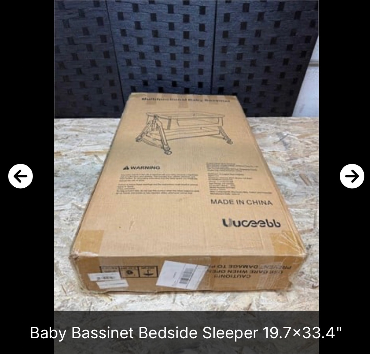 Brand New Baby Bassinet Bedside Sleeper - 19.7x33.4" - photo 2