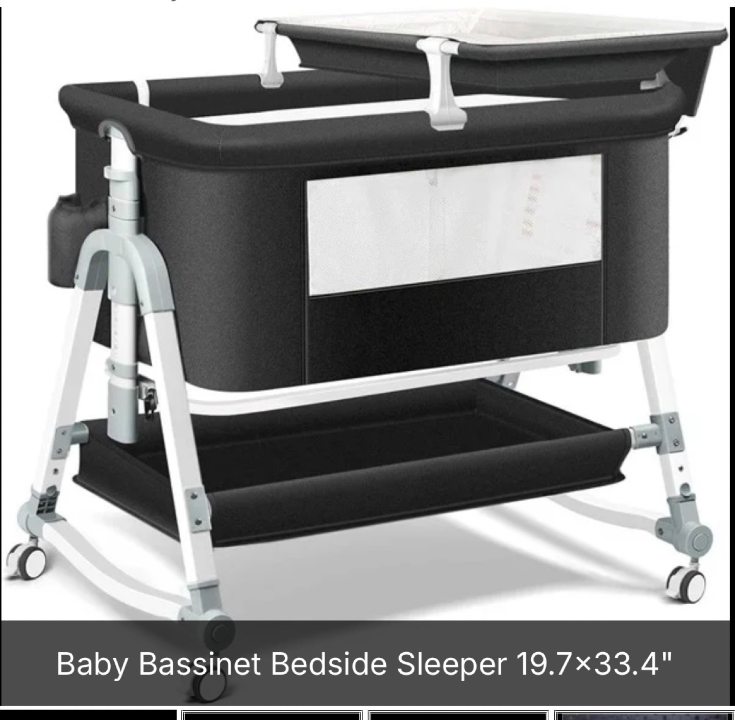 Brand New Baby Bassinet Bedside Sleeper - 19.7x33.4"