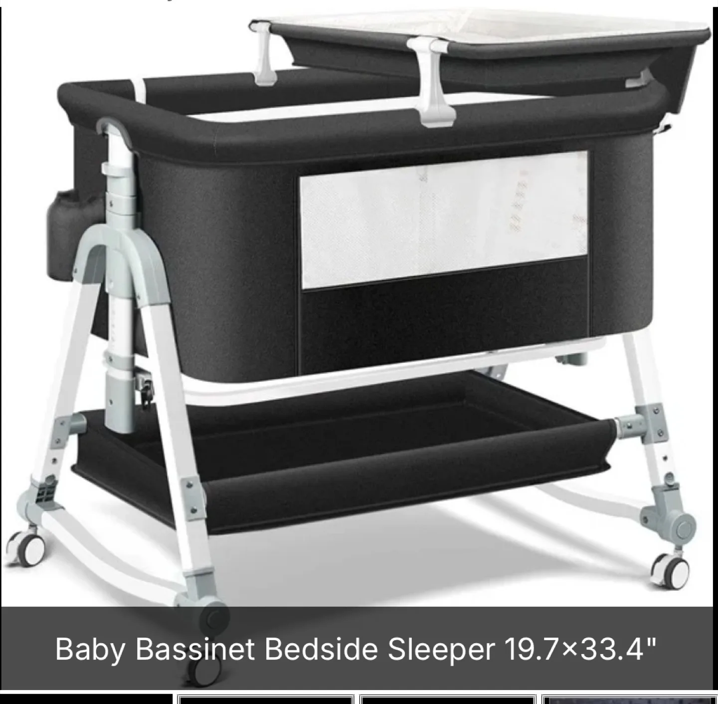 Brand New Baby Bassinet Bedside Sleeper - 19.7x33.4" thumbnail