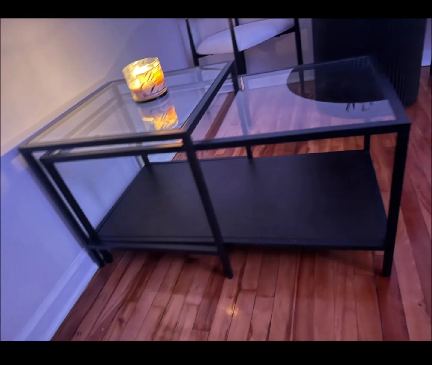 Ikea Vittsjo Nesting Tables, Black/Glass 🧡 thumbnail