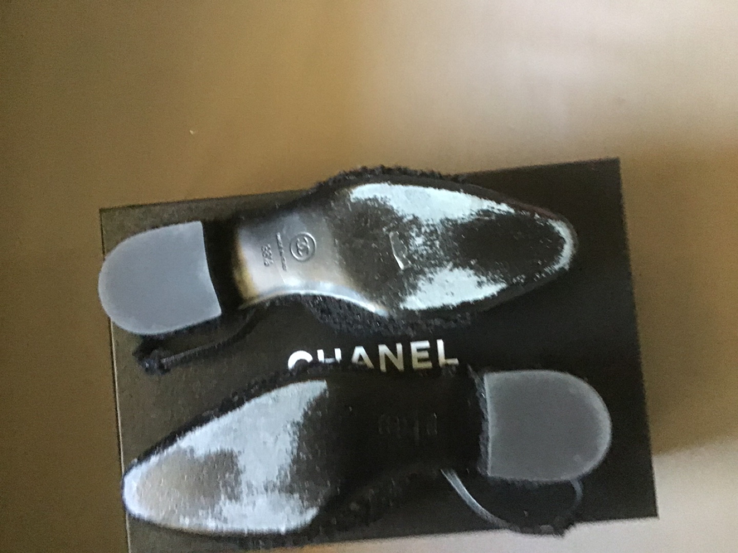 Chanel Black Slingback Shoes Size 38.5 - photo 3