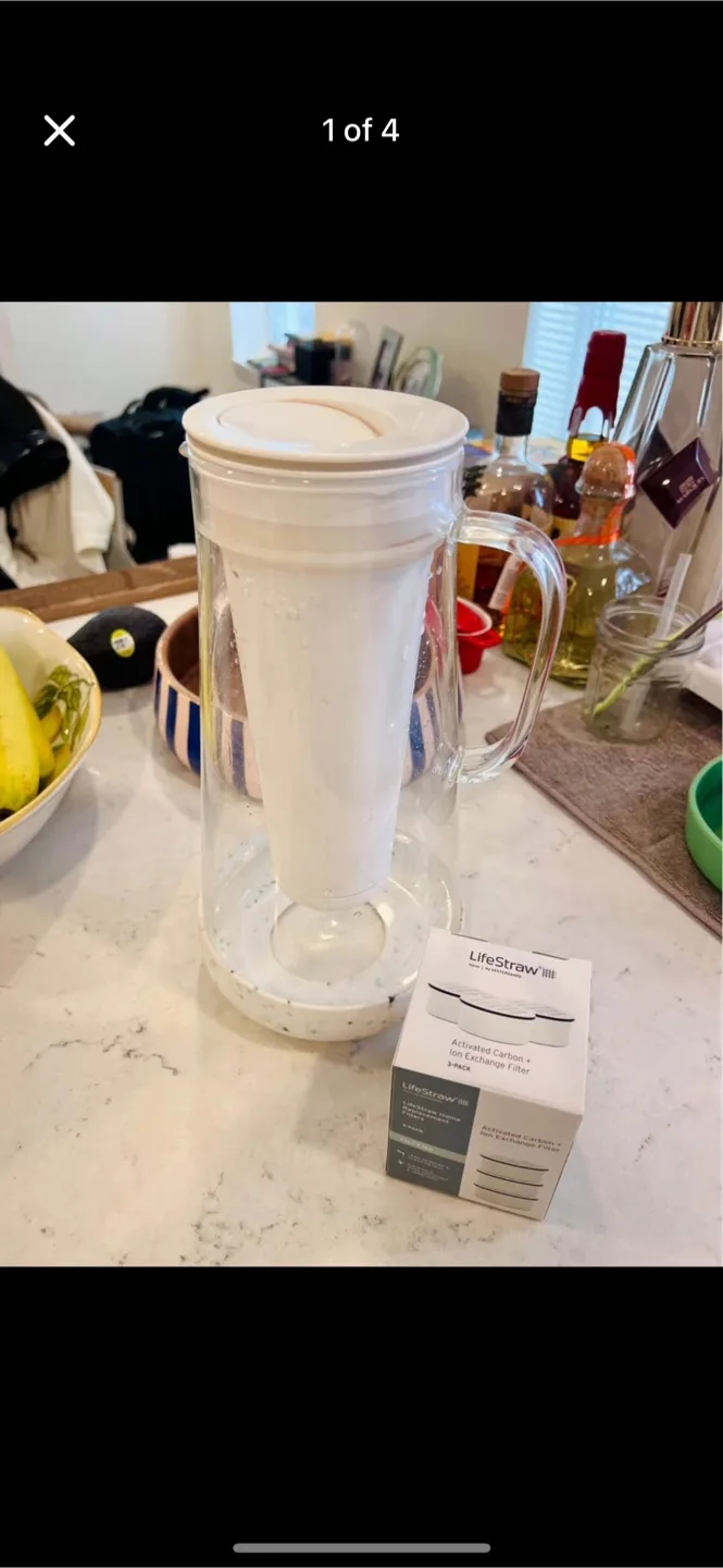 $95 retail LifeStraw Home Water Filter Pitcher + 2 Filters thumbnail