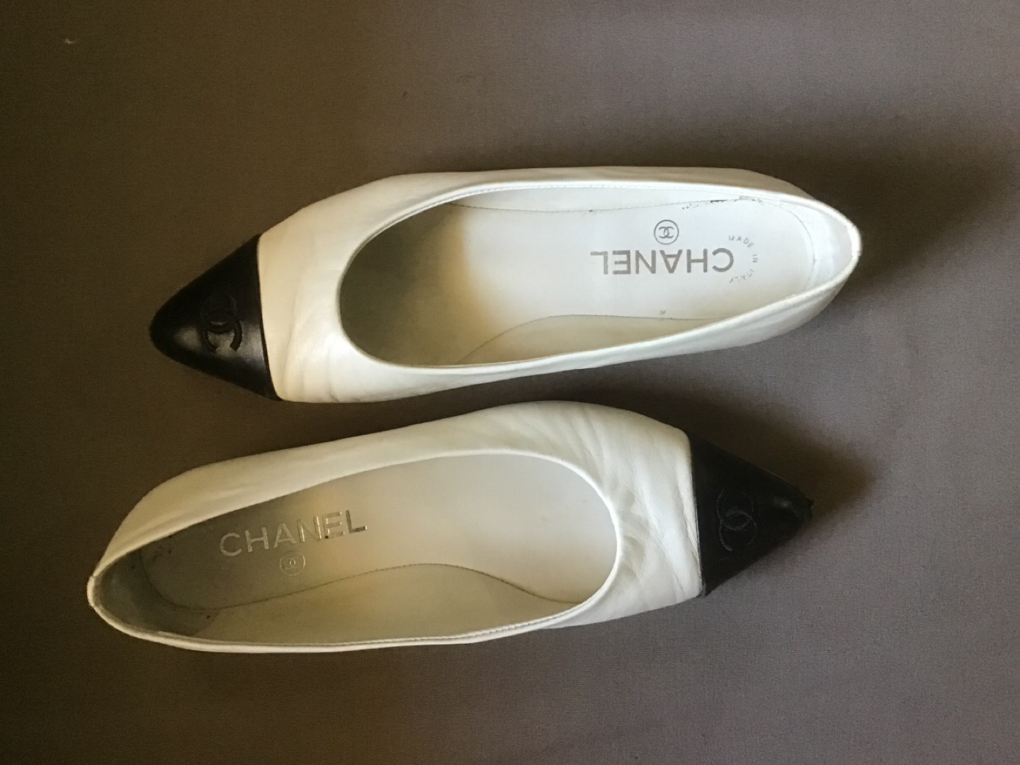 Chanel Cap-Toe Ballerina Flats - Size  38.5 - photo 2
