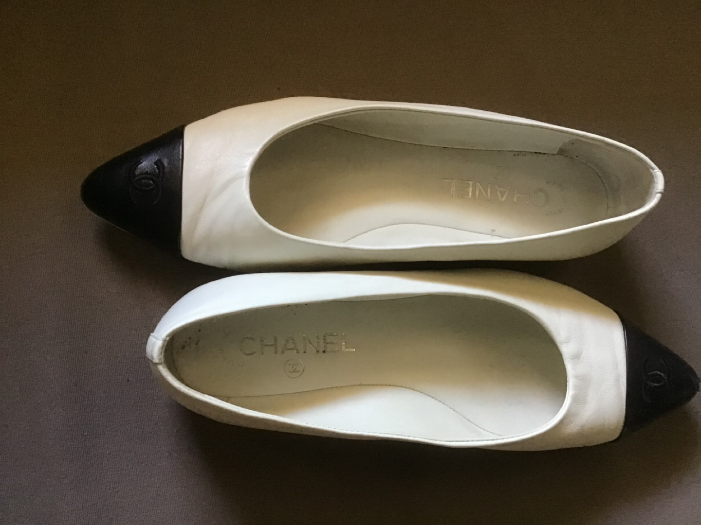 Chanel Cap-Toe Ballerina Flats - Size  38.5 - photo 3