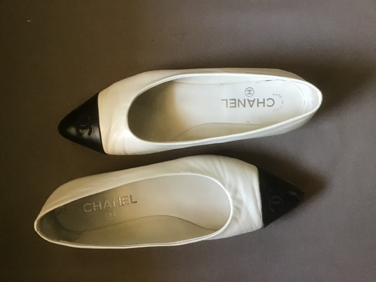 Chanel Cap-Toe Ballerina Flats - Size  38.5