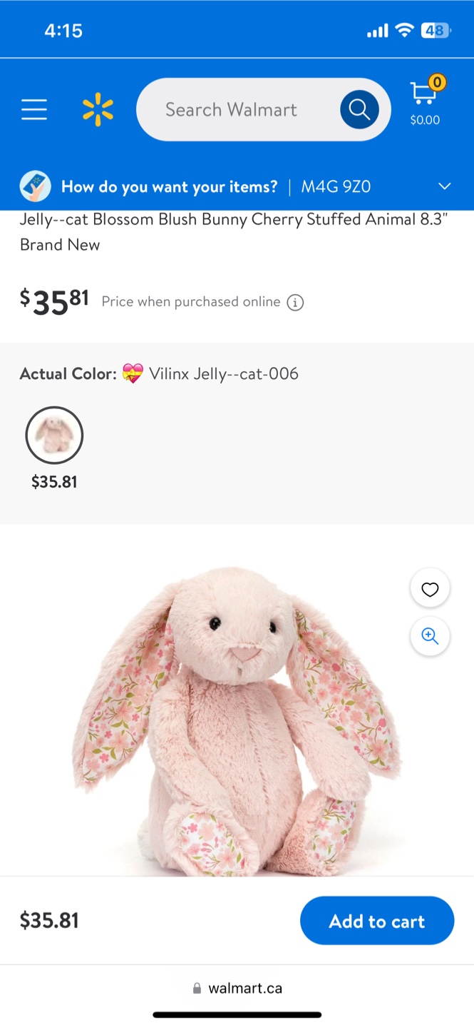 Jellycat Blossom Bunny Stuffed Animal - photo 3